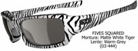 Oakley Fives Squared Matte White Tiger-Warm Grey (03-444)